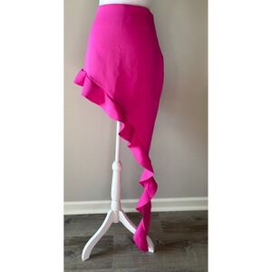 Kiki Riki Women's Ruffled Fuchsia Pink‎ Short Skirt Tango Dance Size Large